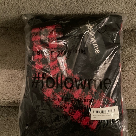 NWT FOLLOW ME Pajama Set with Matching Socks - Picture 3 of 5